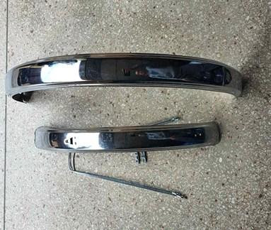 Крылья велосипедные (железные, хром, комплект перед+зад) (обод 26) Индия Мукачево - изображение 1