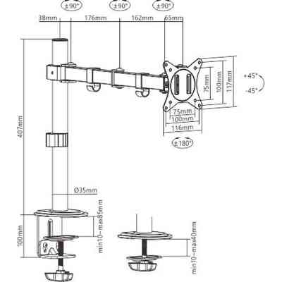 Кронштейн Gembird MA-D1-01 Вінниця