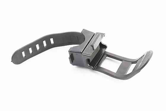 Кріплення ліхтаря на кермо велосипеда, регульоване, пластмасово-гумове, чорне Київ