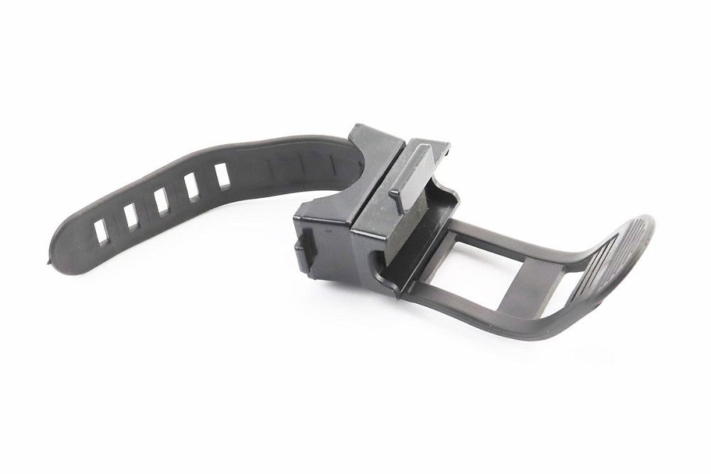 Кріплення ліхтаря на кермо велосипеда, регульоване, пластмасово-гумове, чорне Київ - фото 1