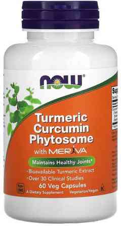 Куркумін фітосома Now Foods Turmeric Curcumin Phytosome 60 вег капсул Київ
