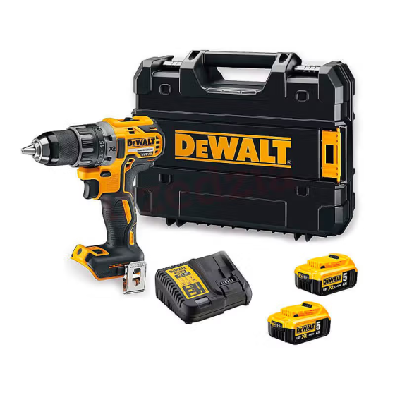 Дрель-шуруповерт аккумуляторная бесщеточная DeWALT DCD791P2 (с АКБ 2 шт-18V 5Ah) (DCD791P2) Киев
