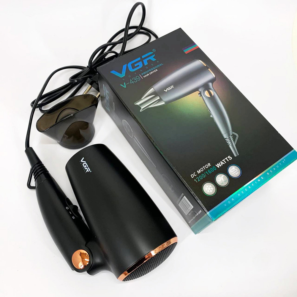 Хороший фен для волосся VGR, Фен для красивої укладки волосся Електричний з дифузором VF-22 Івано-Франківськ - фото 8