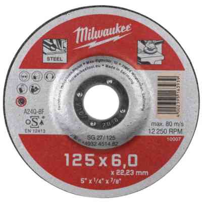 Круг отрезной Milwaukee по металлу, SCS 41/125х6, 125мм (4932451482) Винница