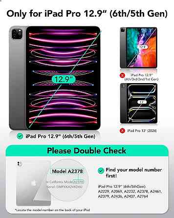 Чохол ESR для iPad Pro 12.9 дюймів (2022/2021/2020, 6-е/5-е/4-е покоління) Forest Green Київ
