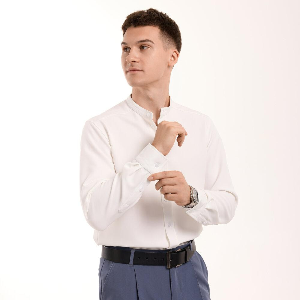 Молочна сорочка чоловіча з довгими рукавами Pobedov Legend Київ - фото 2