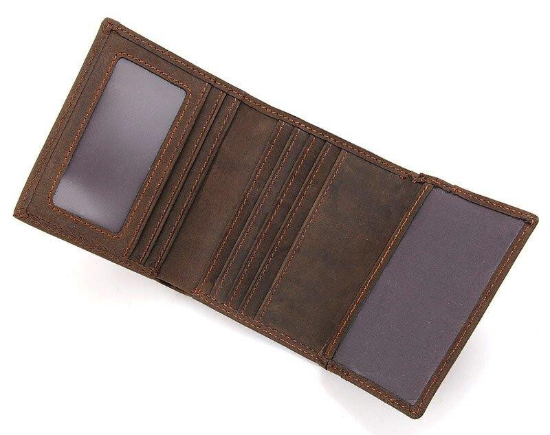 Кошелек мужской Vintage 14429 винтажный стиль Коричневый Киев - изображение 9