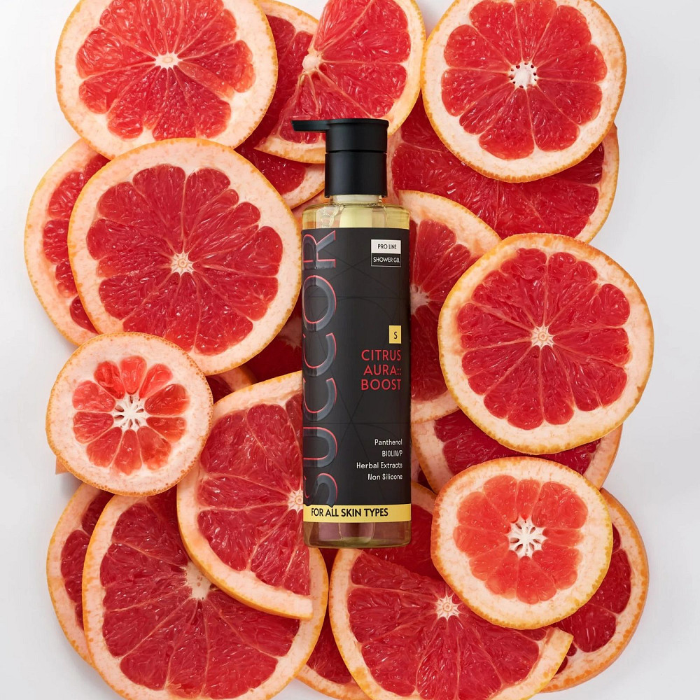 Парфюмерный гель для душа Цитрусовая аура энергии Citrus AURA BOOST Succor 250 мл Киев - изображение 10