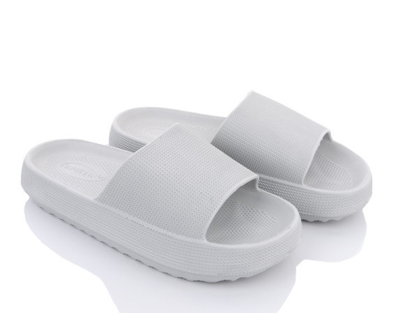 Жіночі шльопанці з піні на платформі товста підошва сірі 38 39 Одеса - фото 4