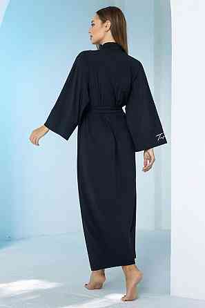 Довгий жіночий халат TotalFit XA2-Q10 Черный, M/L Киев