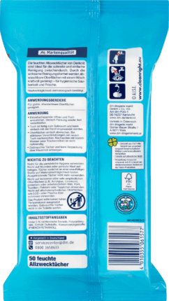 Denk mit Вологі універсальні рушники Чиста свіжість, 50 штук Німеччина Львів - фото 2
