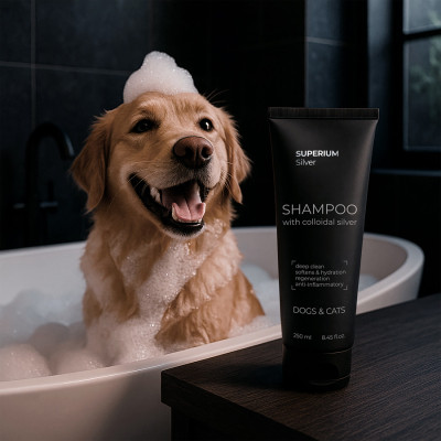 Шампунь для животных Superium Сильвер универсальный с коллоидным серебром для кошек и собак 250 мл (9106) Винница - изображение 4