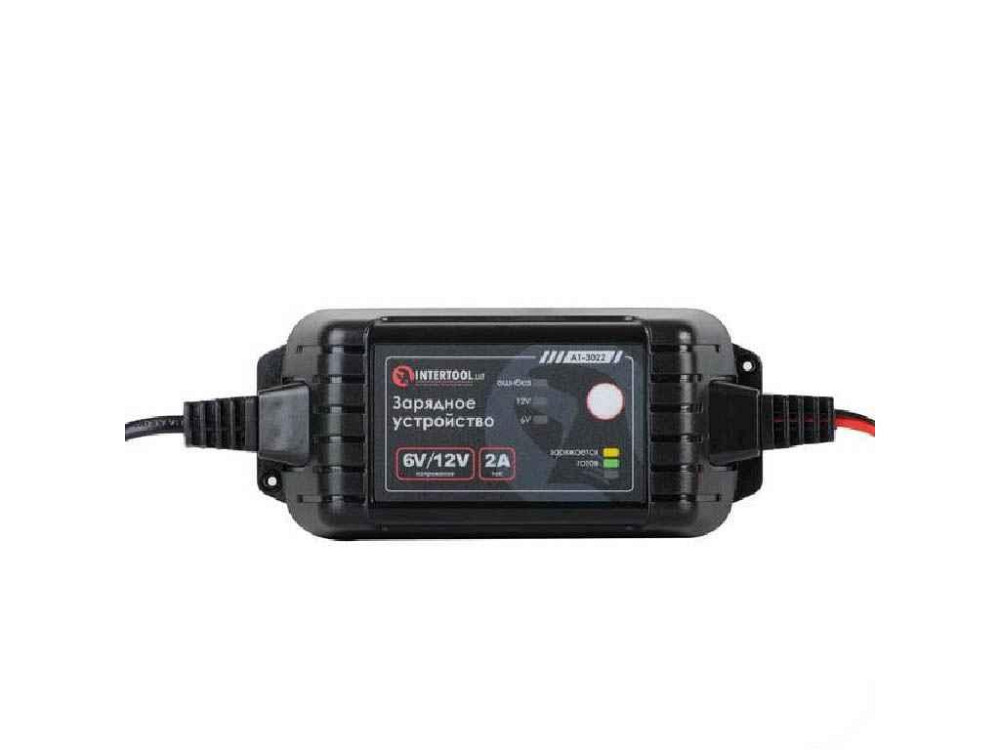 Устройство зарядное 6/12В, 2А, 230В емкость аккум. 2.2-60 а/ч AT-3022 ТМ INTERTOOL Киев - изображение 1