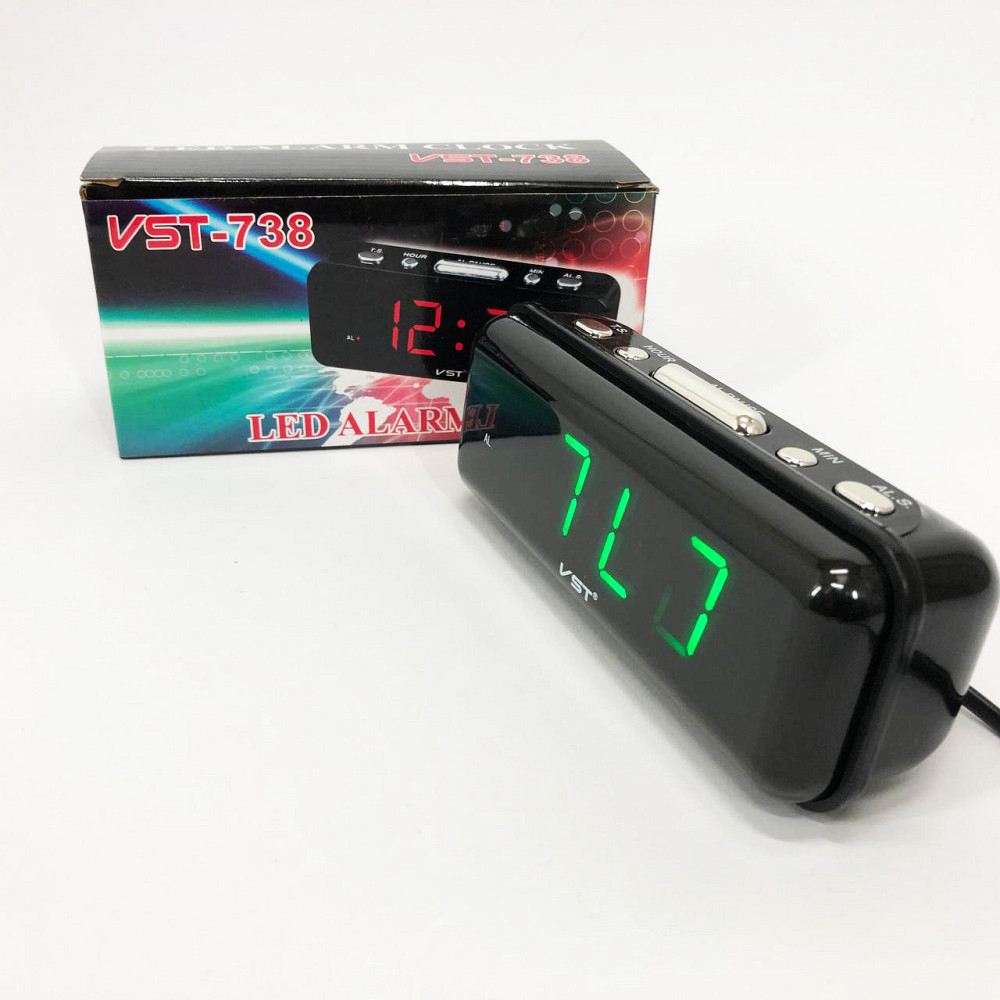 Настольные часы с ярким светодиодным led дисплеем VST-738-4, Настольные цифровые часы OB-591 с подсветкой Киев - изображение 6