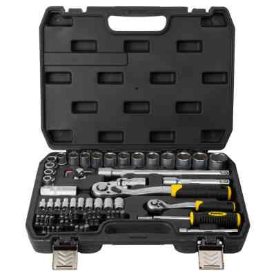 Набор инструментов Sigma насадок торцевых и бит 1/4", 1/2" 72шт CrV mid (6003741) Винница