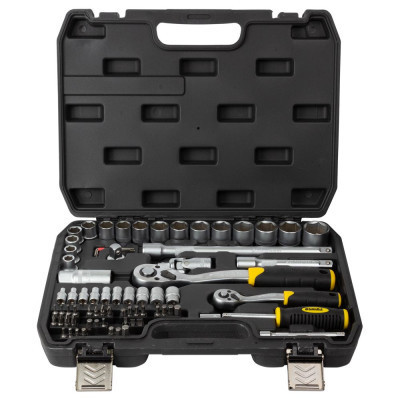 Набор инструментов Sigma насадок торцевых и бит 1/4", 1/2" 72шт CrV mid (6003741) Винница - изображение 2