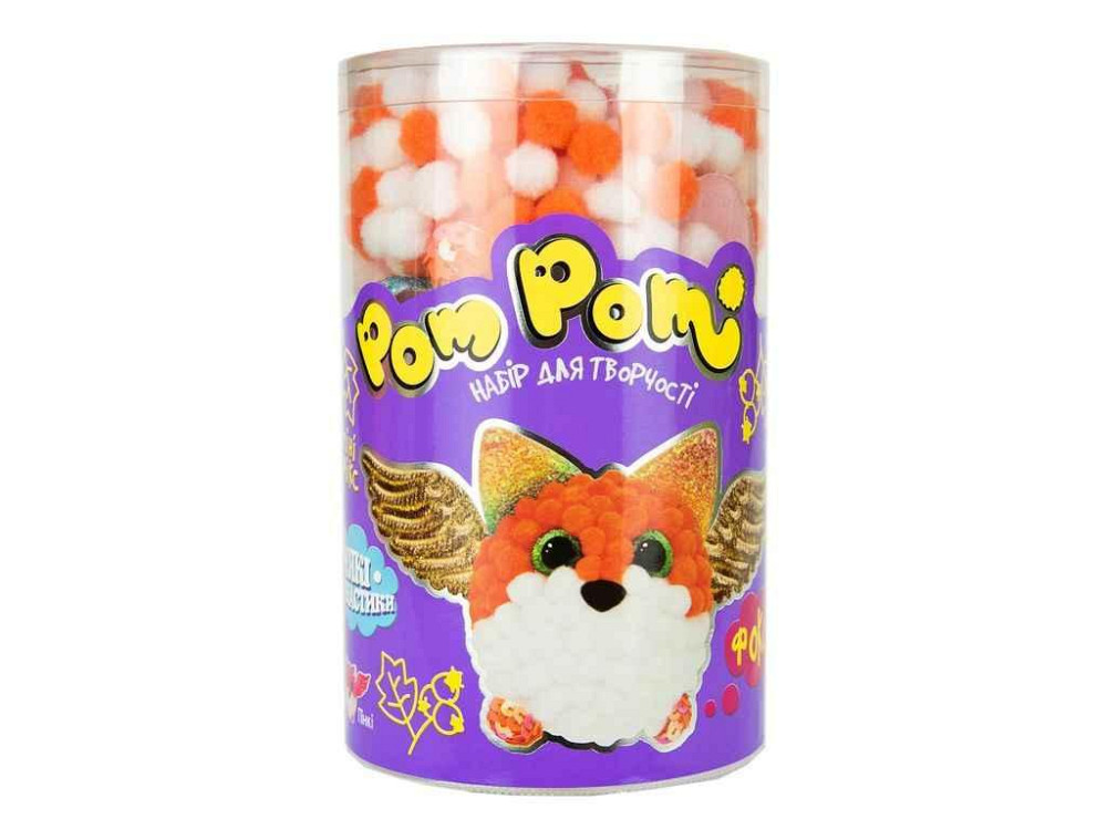Набір для творчості Pom pom Фоксі (укр) 16х10см 32017 ТМ STRATEG Київ - фото 1