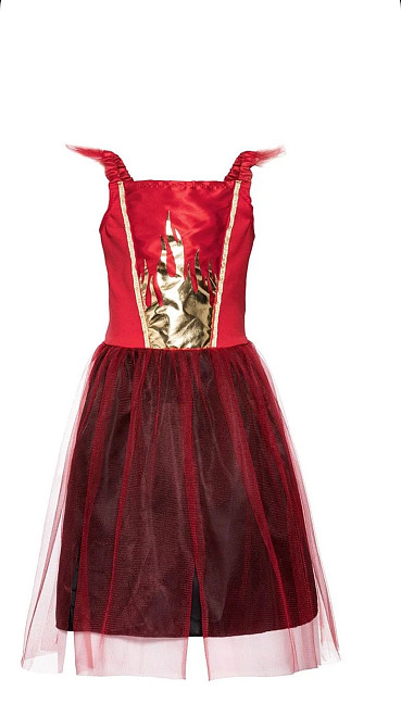 Дитяча сукня з обручем Дияволиця на Хелловін розмір M 7-10 років червоний Київ - фото 4