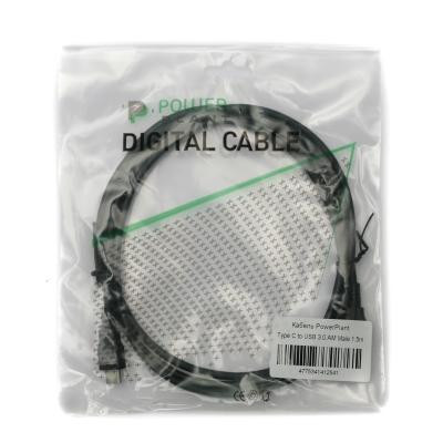 Дата кабель USB 3.0 AM to Type-C 1.5m PowerPlant (KD00AS1254) Винница - изображение 2