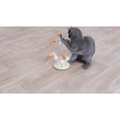 Игрушка для кошек Trixie Мячи с перьями на пружинах 15 x 30 см (4011905407210) Винница - изображение 2