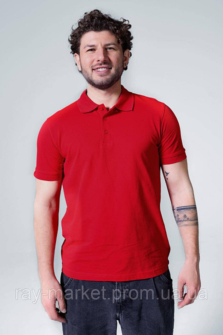Поло класичне Stedman Lux Polo чоловіче червоне (ST9060-SRE) XXL Київ - фото 1