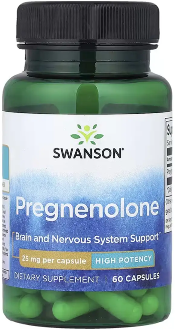 Прегненолон Swanson Pregnenolone High Potency 25 mg 60 капс Киев - изображение 1