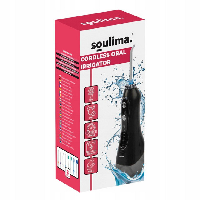 Беспроводной ирригатор для зубов, носа, языка 8 насадок + чехол Soulima (25397) Нововолынск - изображение 9