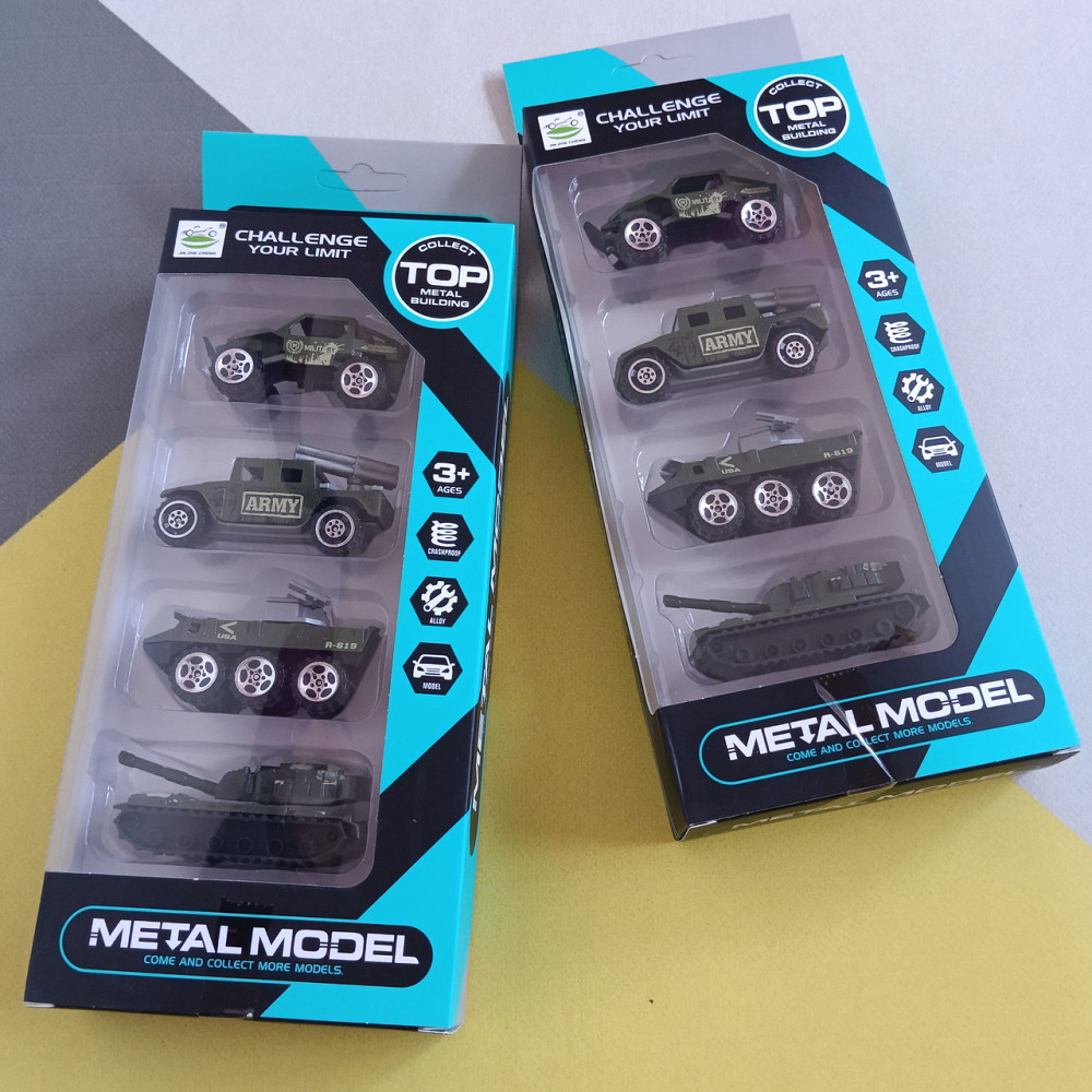 Детский набор машинок металлических от 3-х лет набор 4шт. Киев - изображение 1