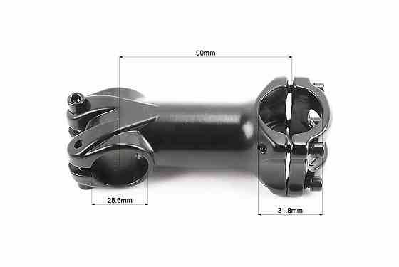 Винос керма MTB 28,6x31,8х90мм, алюмінієвий, чорний JSH-306 Київ