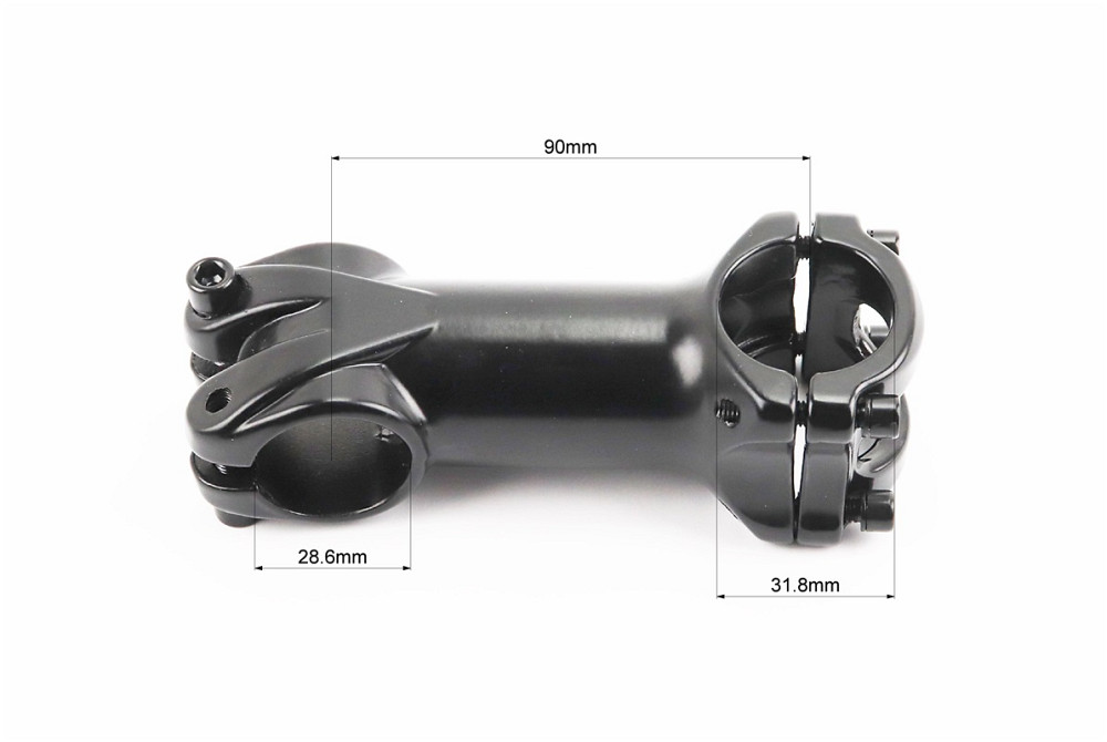 Винос керма MTB 28,6x31,8х90мм, алюмінієвий, чорний JSH-306 Київ - фото 2
