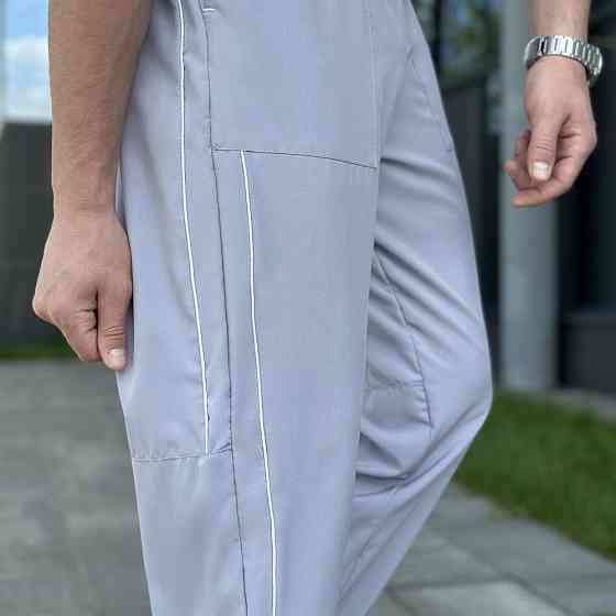 Чоловічі легкі джогери із софту сірі Pobedov Weekend Київ