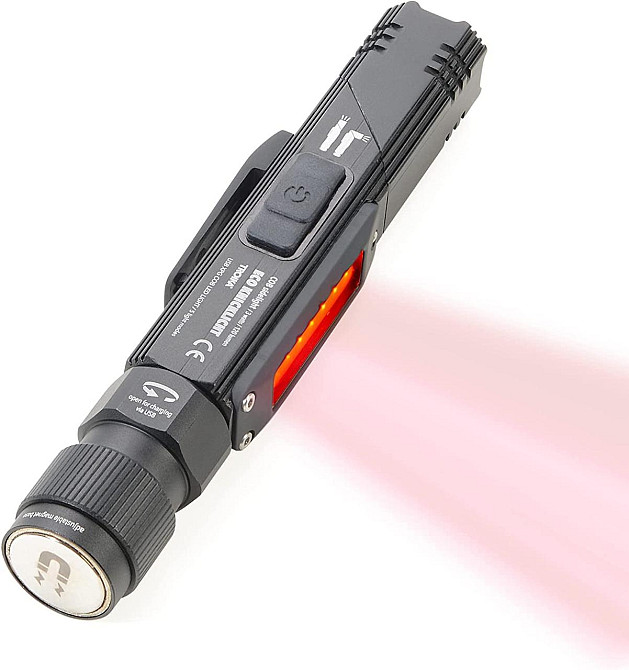 Фонарь гибкий многофункциональный Troika с красным светом 150лм Черный Киев - изображение 2