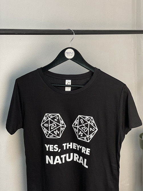 Футболка жіноча "Yes, they're natural" Чернівці - фото 3