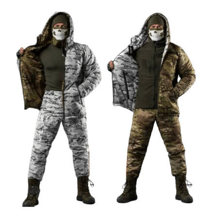 Двухсторонний тактический костюм куртка и штаны Oblivion Werewolf (Мультикам + Арктика) размер 3XL Винница