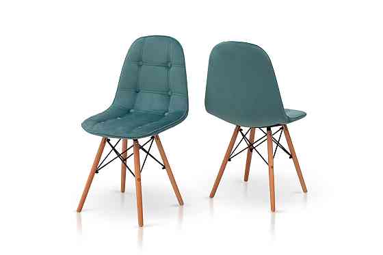 Стілець ДЖАСТІН, велюр аквамарин Киев