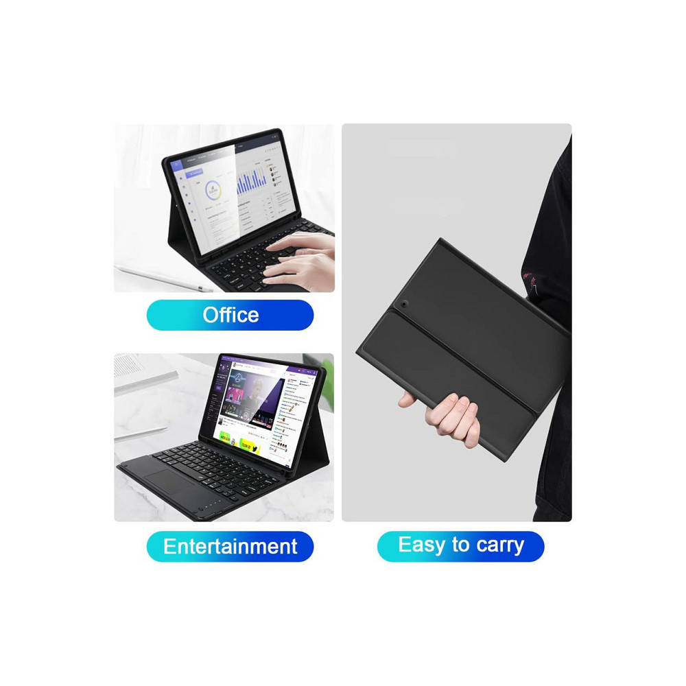 Клавиатурный чехол LAMA Smart Keyboard Case черный с тачпадом и держателем для Apple Pencil QWERTY для iPad Киев - изображение 6