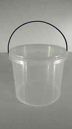 Ведро круглое с крышкой 3 л, прозрачное (1 шт) Харьков
