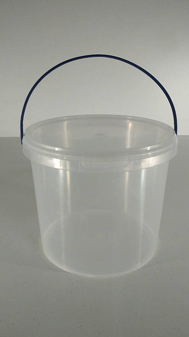 Ведро круглое с крышкой 3 л, прозрачное (1 шт) Харьков - изображение 1