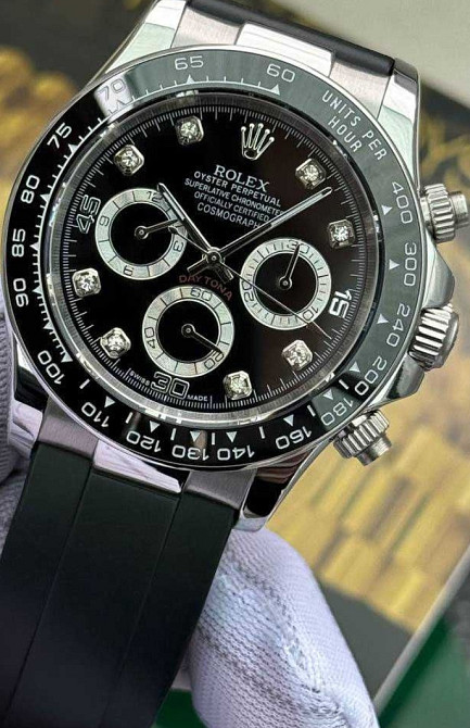 Швейцарський механічний годинник Rolex Daytona Black Ceramic Diamond. Київ - фото 7