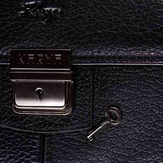 Классический мужской портфель KARYA 20940 кожаный Черный Киев