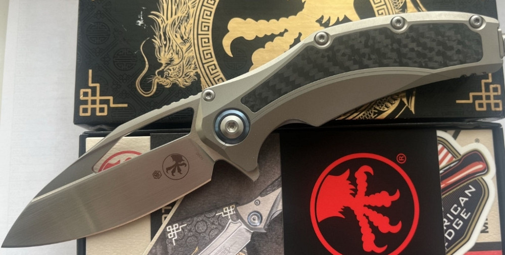 Ніж складний Microtech Matrix Carbon Fiber Titanium Hand Rubbed Satin M390 Харків - фото 7