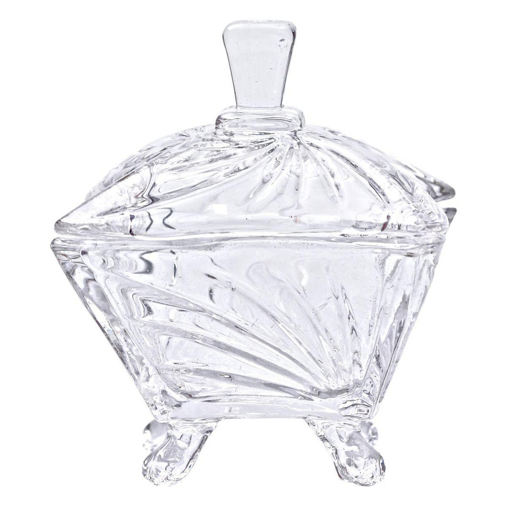 Стеклянная сахарница с крышкой 7.5 см Киев - изображение 2