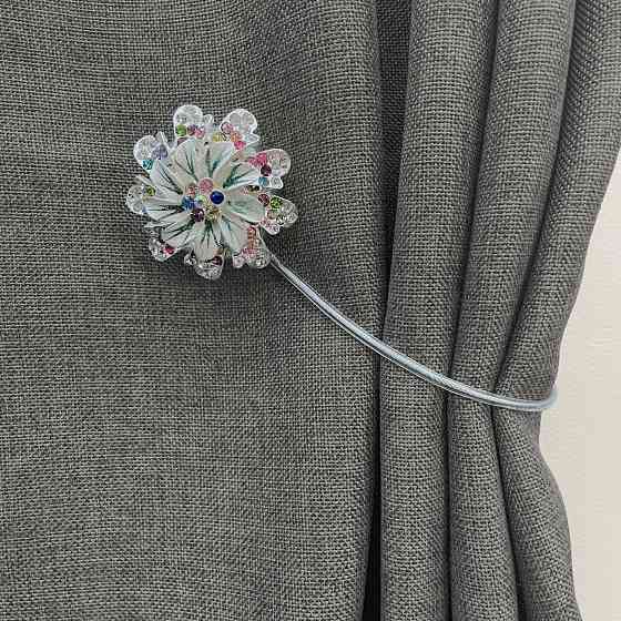 Магніти для штор та гардин "Flowers" набір 2 шт Різнокольоровий (81-218) Київ