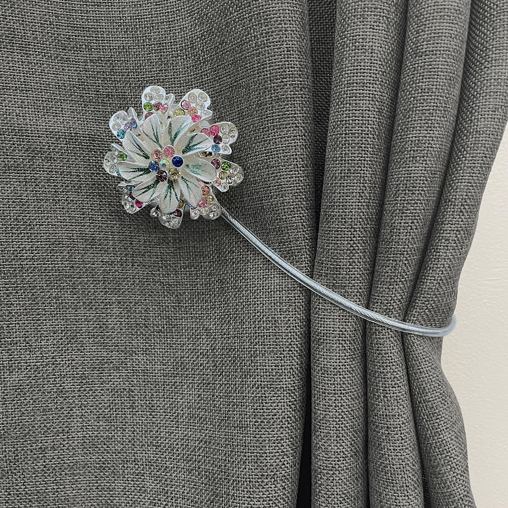 Магніти для штор та гардин "Flowers" набір 2 шт Різнокольоровий (81-218) Київ - фото 4