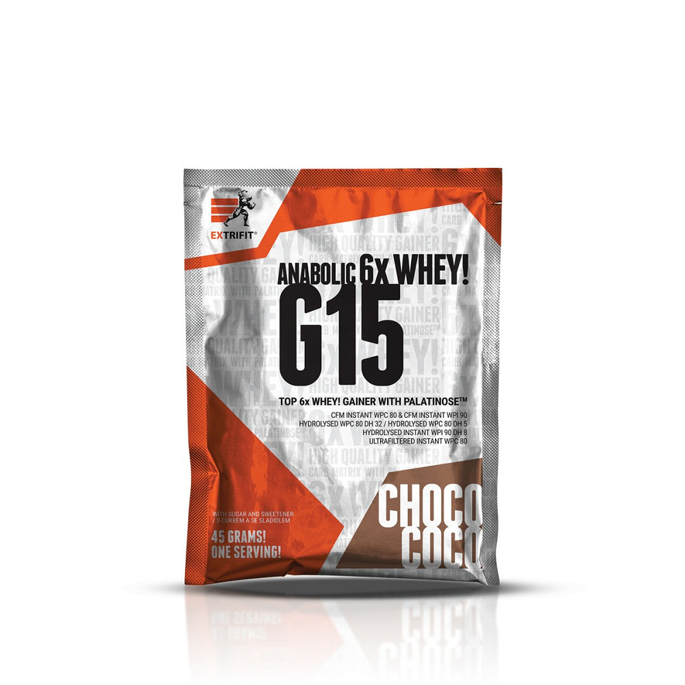 Гейнер Extrifit G15 Anabolic Gainer 45 g (Chocolate) Луцк - изображение 1