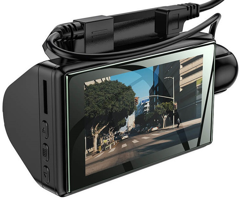 Відеореєстратор HOCO Di07 з двома камерами HD, чорний Вінниця - фото 1