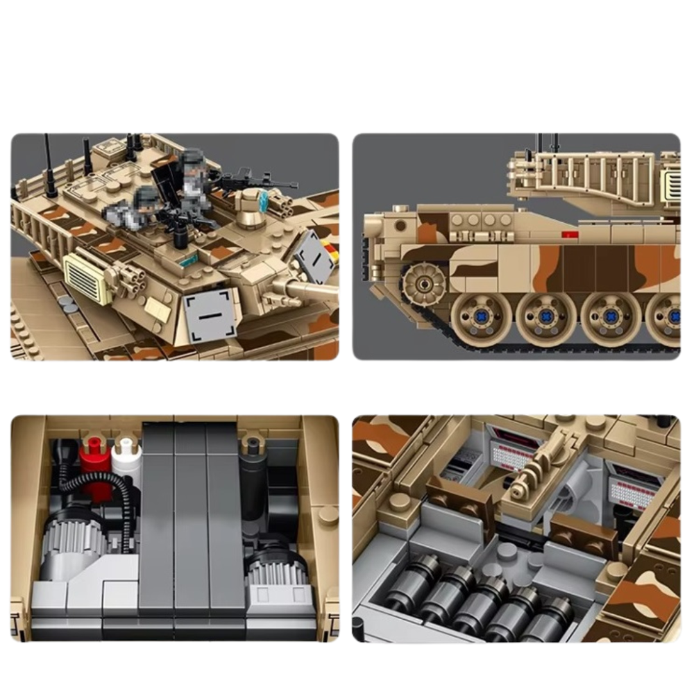 Конструктор дитячий Танк ігровий Abrams M1A2 військовий на 1630 деталей Кам'янець-Подільський - фото 5
