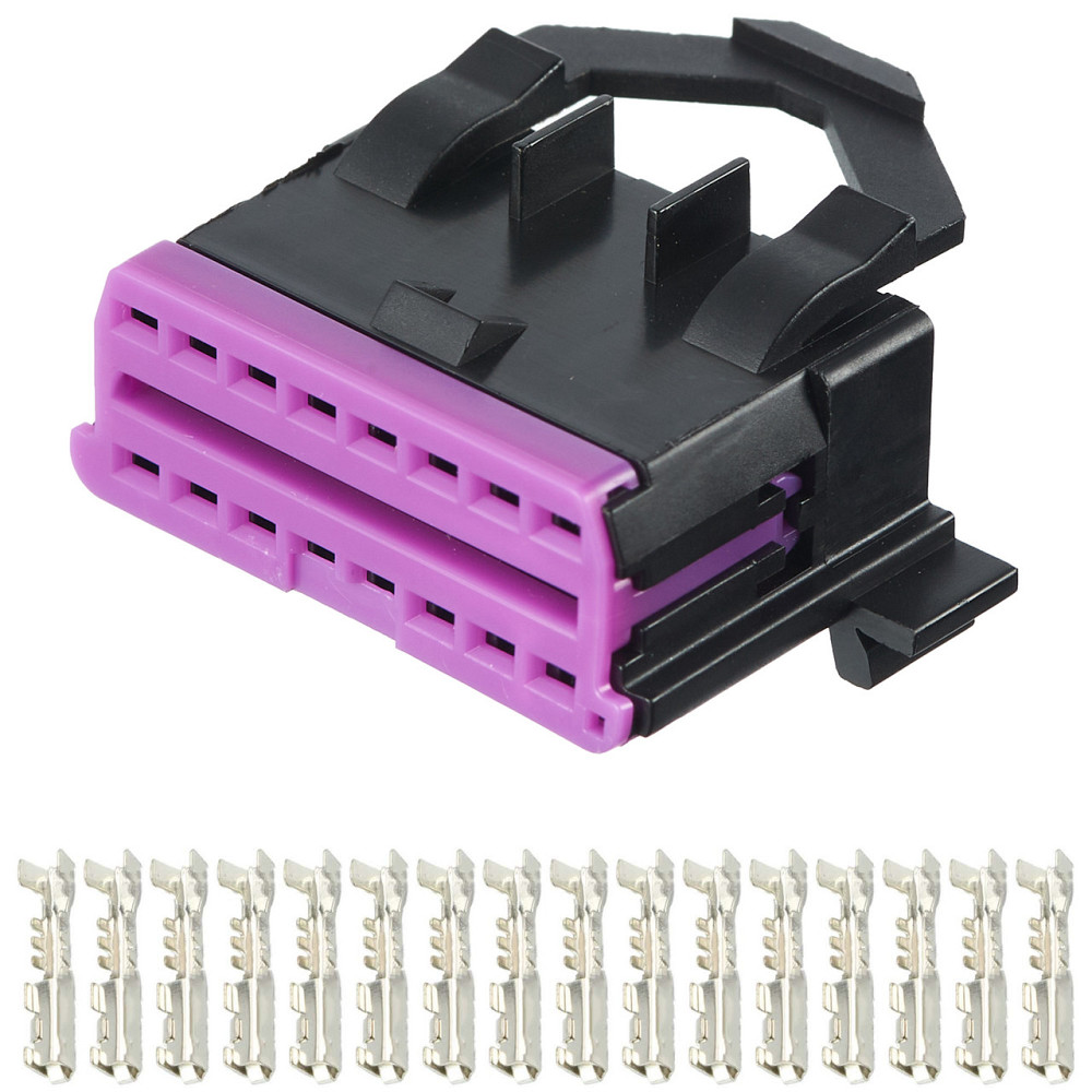 Роз'єм конектор 16-кон., Універсальний Диагностический Роз'єм Obd2, Германия універс., VW 41355 Київ - фото 1