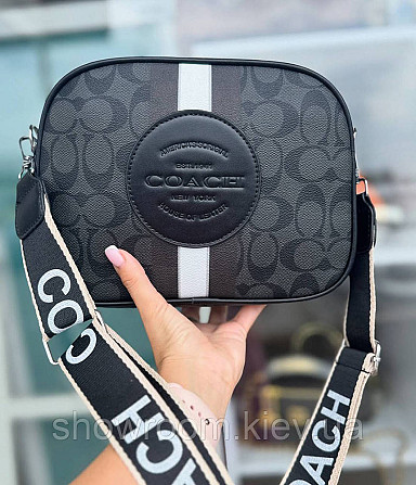 Жіноча брендова сумочка на плече Coach (1119) Київ - фото 1
