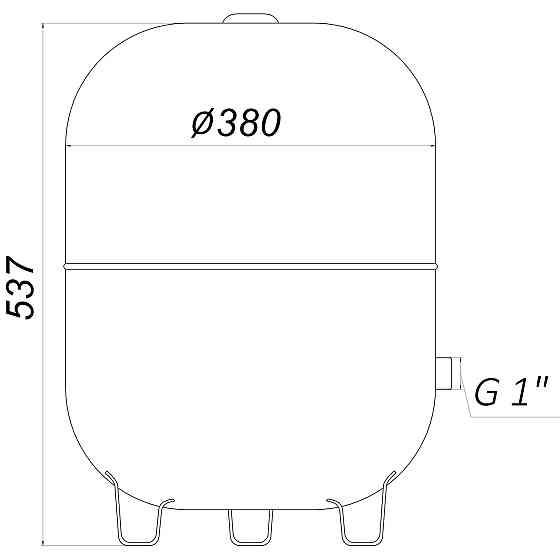 Гідроакумулятор з фіксованою мембраною  50 л Zilmet HYDRO-pro 10bar вертикальний ( 11A0005000 ) Тернополь